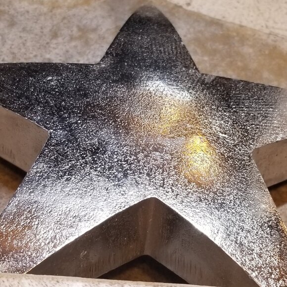 Star Table Accent.. Many Uses !!! Awards Decoration ..Solid wood base NIB - Picture 9 of 11